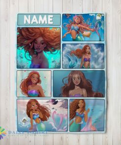 Awesome Official The Little Mermaid Ariel Blanket Fleece Customized Blanket