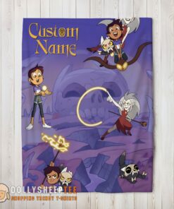 Awesome Perfect Luz Noceda With King And Eda Clawthorne The Owl House Blanket Fleece Customized Blanket