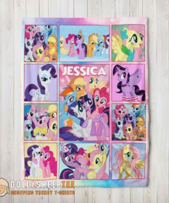 Awesome Perfect My Little Pony Characters Friendship Is Magic Collage Blanket Fleece Customized Blanket