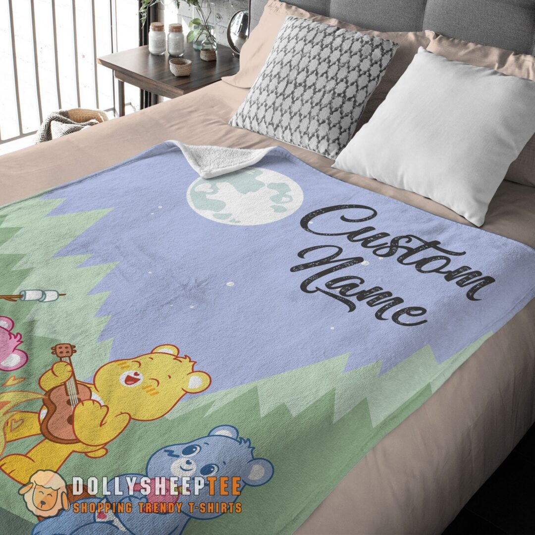 Awesome Perfect Nelvana The Care Bears Family Camping Fleece Blanket Customize Blanket-mk-01 (3)