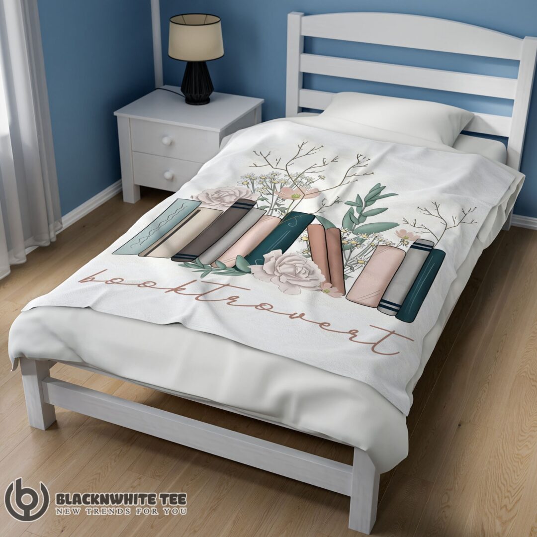 Awesome Perfect Vintage Floral Book Lover Blanket Fleece