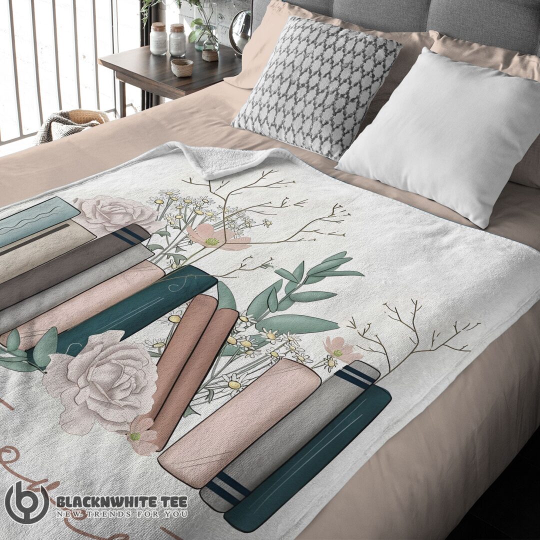 Awesome Perfect Vintage Floral Book Lover Blanket Fleece
