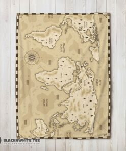 Awesome Perfect Vintage Pirate World Map Sepia Nautical Adventure Blanket Fleece Blanket