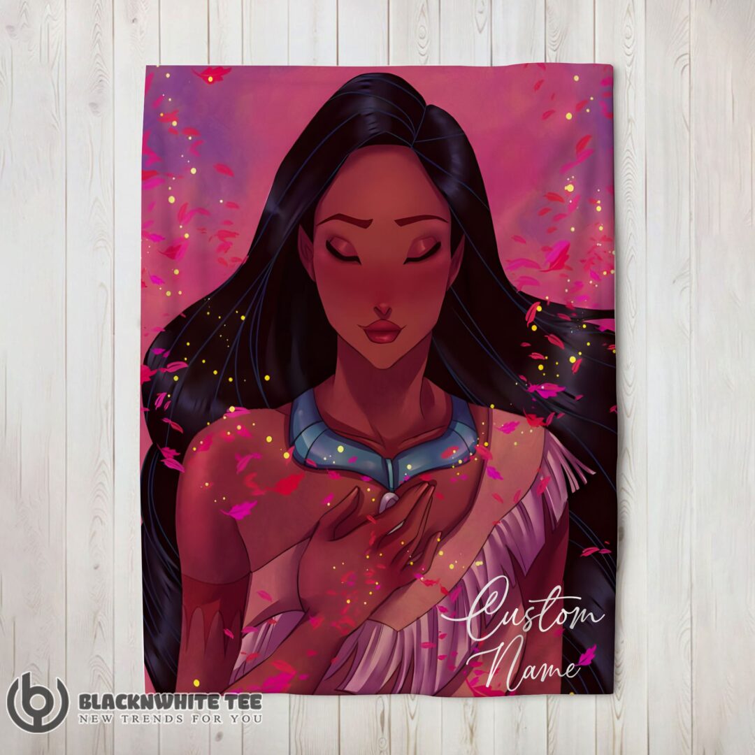 Awesome Perfect Whispers Of The Wind Pocahontas Colors Of The Wind Blanket Fleece Customized Blanket-mk- (1)