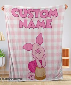 Awesome Perfect Winnie The Pooh Piglet Blanket Fleece Customized Blanket