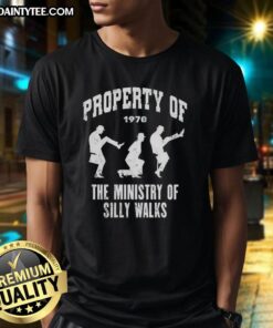 Awesome Property Of The Ministry Of Silly Walks T-Shirt featuring iconic design and humorous graphics for fans.