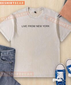Awesome Sabrina Carpenter Embroidered Live From New York T-Shirt - Image 6