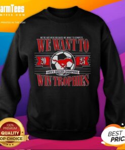 Men's soccer champions sweatshirt featuring Awesome SME Mustangs design, perfect for showing team spirit and winning pride.