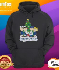 Awesome Snoopy and Fiends Kentucky Wildcats Christmas Hoodie featuring festive design and team colors for holiday cheer.