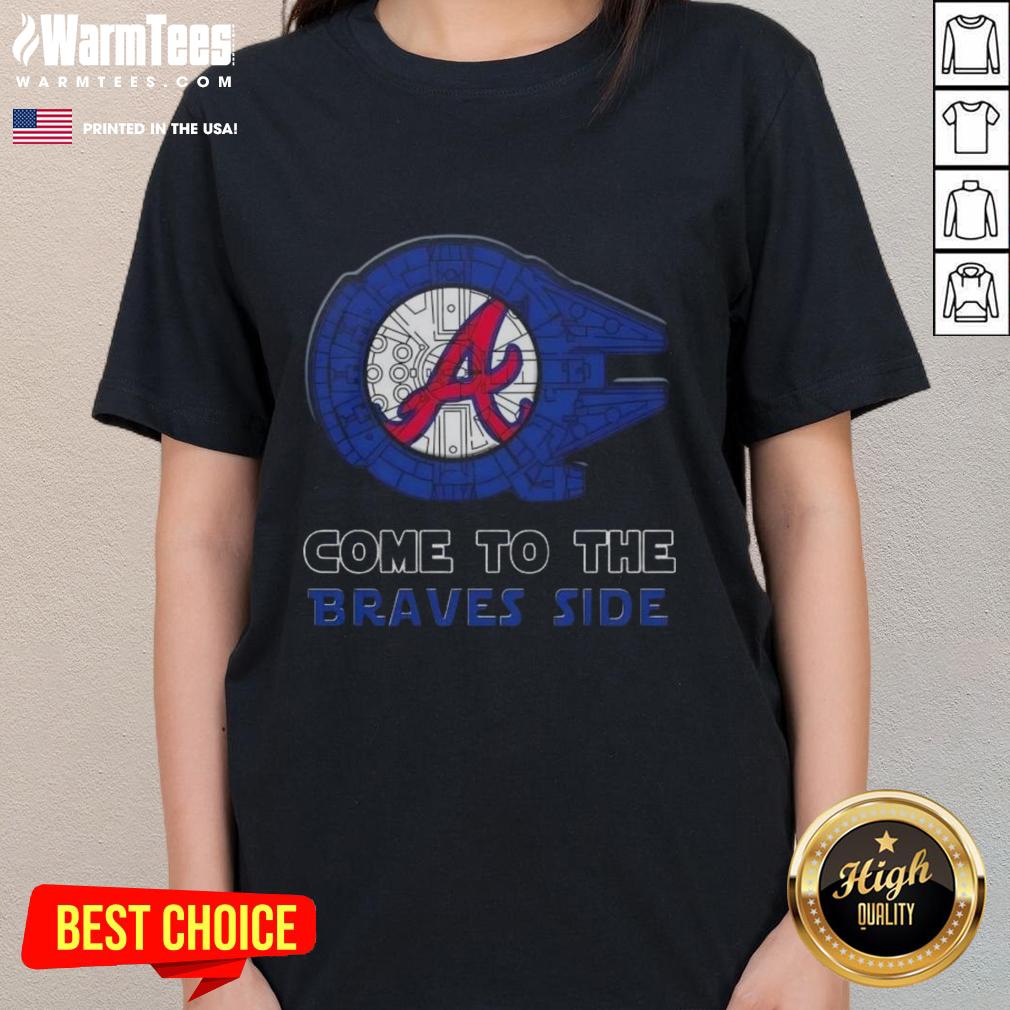 awesome-star-wars-come-to-the-atlanta-braves-side-ladies-tee Awesome Star Wars tee for Atlanta Braves fans, featuring a stylish design perfect for ladies and game day wear.