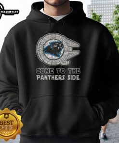 Awesome Star Wars hoodie featuring Carolina Panthers design, perfect for fans of both the franchise and the team.