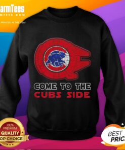 Awesome Star Wars Chicago Cubs side sweatshirt featuring vibrant graphics and a cozy design for fans.