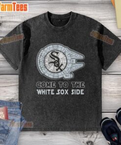 Awesome Star Wars Chicago White Sox side washed t-shirt featuring iconic characters and team logo.