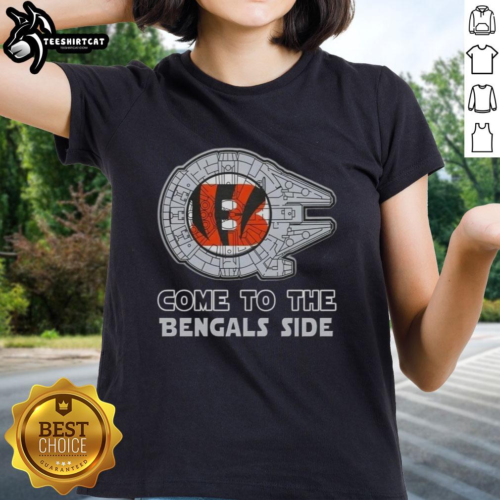 awesome-star-wars-come-to-the-cincinnati-bengals-side-ladies-tee Awesome Star Wars Cincinnati Bengals Side Ladies Tee featuring a stylish design for fans and women.