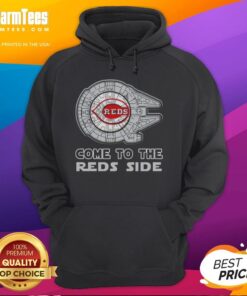 Awesome Star Wars Come to the Cincinnati Reds Side Hoodie featuring vibrant graphics and a cozy design for fans.