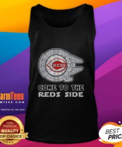 Awesome Star Wars Come to the Cincinnati Reds Side tank top featuring a vibrant design for fans and collectors.