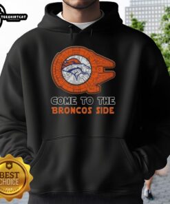 Awesome Star Wars Denver Broncos hoodie featuring a unique design for fans of both franchises.