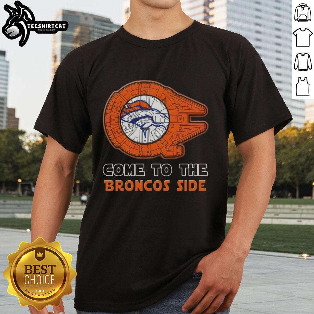 awesome-star-wars-come-to-the-denver-broncos-side-t-shirt-1 Awesome Star Wars Denver Broncos t-shirt featuring iconic characters in team colors, perfect for fans and collectors.