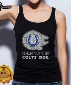 Awesome Star Wars Come to the Indianapolis Colts Side Tank Top featuring a vibrant design for fans and collectors.