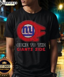 Awesome Star Wars New York Giants T-Shirt featuring iconic characters for fans of both franchises.