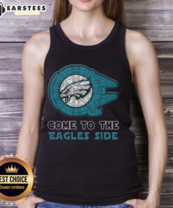 Awesome Star Wars Come to the Philadelphia Eagles Side Tank Top featuring a bold design for fans and fashion lovers.