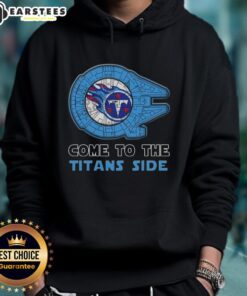 Awesome Star Wars hoodie featuring Tennessee Titans logo, perfect for fans combining sports and sci-fi style.