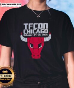 Awesome TFCon Chicago Bulls October 24-26, 2025 Ladies Tee featuring vibrant design and stylish fit for fans.