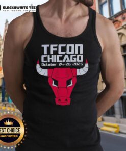 Awesome TFCon Chicago Bulls tank top from October 24-26, 2025, featuring bold graphics and a comfortable fit.
