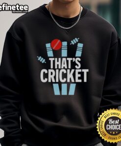 Awesome That's Cricket logo sweatshirt featuring a stylish design and comfortable fit for cricket enthusiasts.
