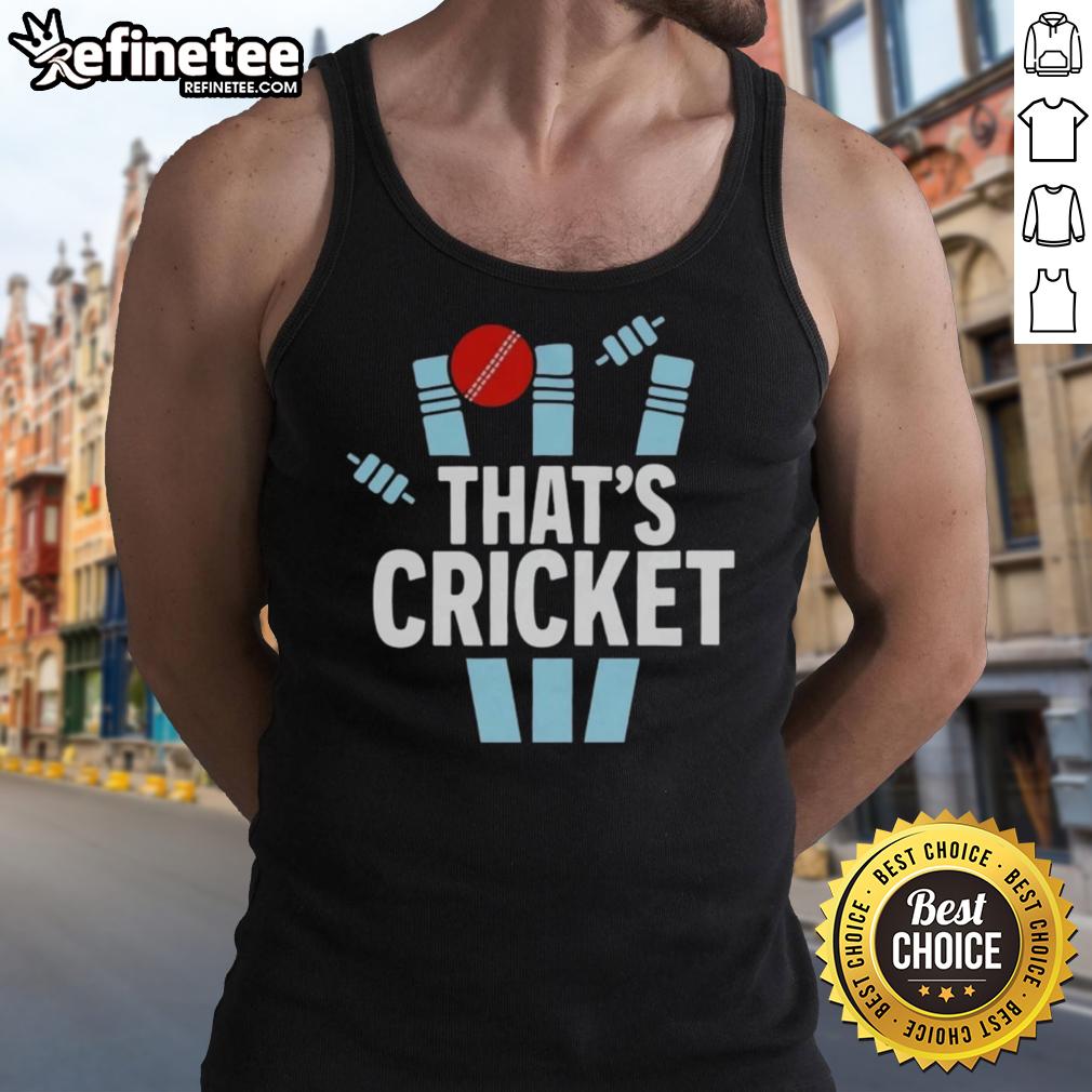 awesome-thats-cricket-logo-tank-top Awesome That's Cricket logo tank top featuring a stylish design perfect for cricket enthusiasts.