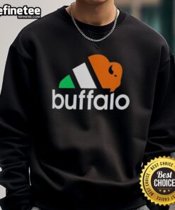 Awesome Buffalo Bills logo parody sweatshirt showcasing the city's unique three-season vibe.