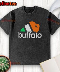Buffalo Bills logo parody on a washed t-shirt, celebrating the city with three seasons in a fun and stylish design.
