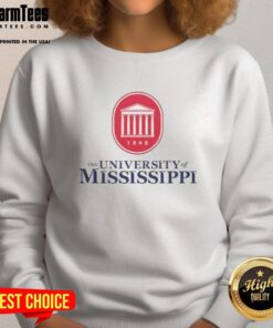 Alt Text: Awesome University of Mississippi Est 1948 sweatshirt featuring bold graphics and comfortable fabric for fans.