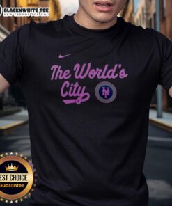 Awesome New York Mets City Connect T-Shirt featuring vibrant design, perfect for fans of the MLB and New York sports culture.