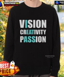 Awesome Vision Creativity Passion Sweatshirt featuring a vibrant design, perfect for inspiring creativity and style.