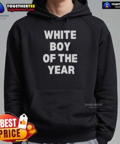 Awesome White Boy of the Year 2025 Hoodie in vibrant colors, showcasing a trendy design perfect for casual wear.