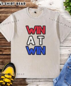 Awesome Win At Win Washed T-Shirt in soft fabric, featuring a trendy design for casual wear and everyday comfort.