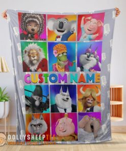 Awesome Cartoon Sing Character Blanket Fleece Customized Blanket