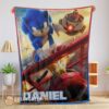 Premium Cute Cartoon Sonic With Friends Blanket Fleece Customized Blanket