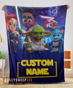 Hot Cute Cartoon Star Wars Young Jedi Adventures Blanket Fleece Customized Blanket