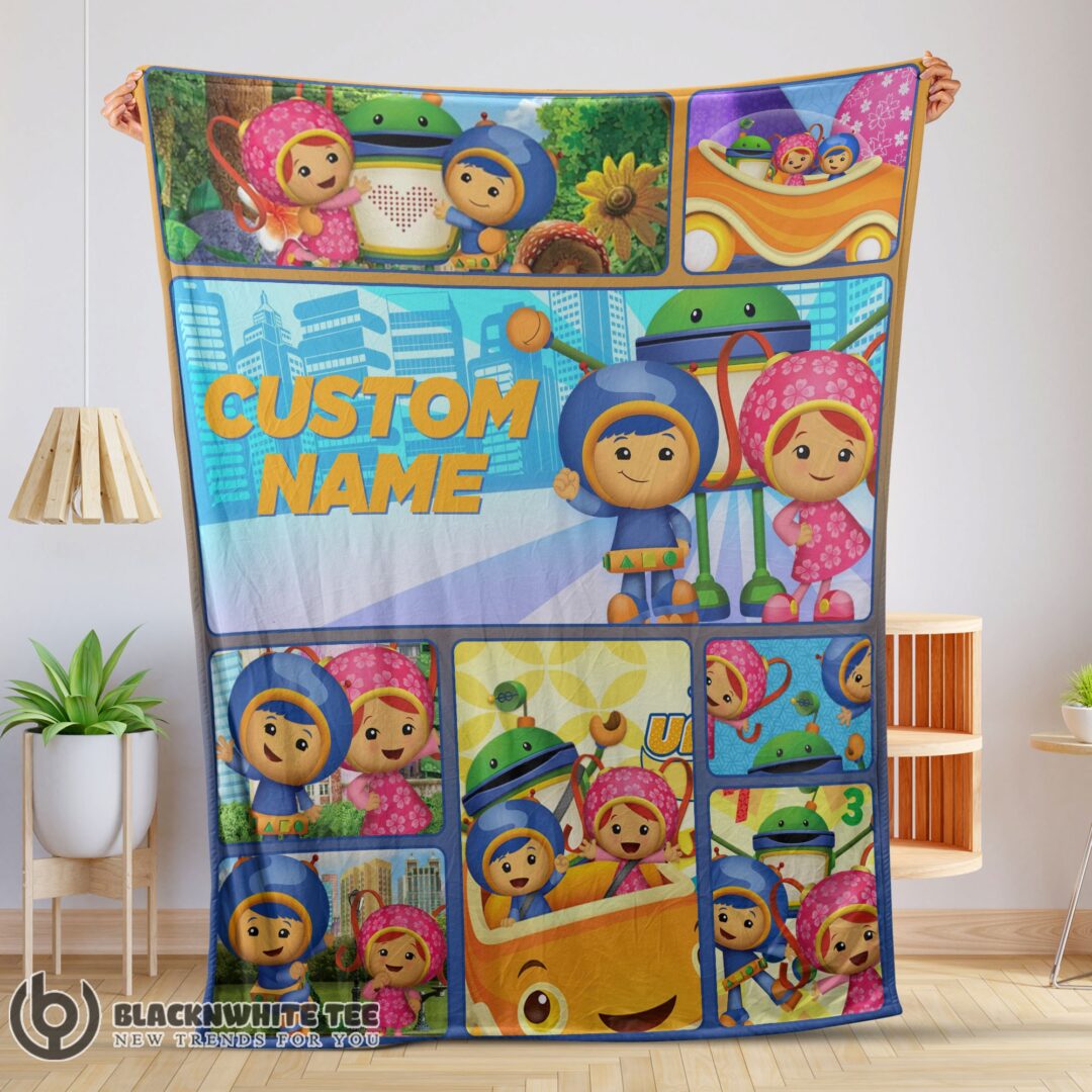 Cartoon Team Umizoomi Cute Blanket Fleece Customized Premium Blanket