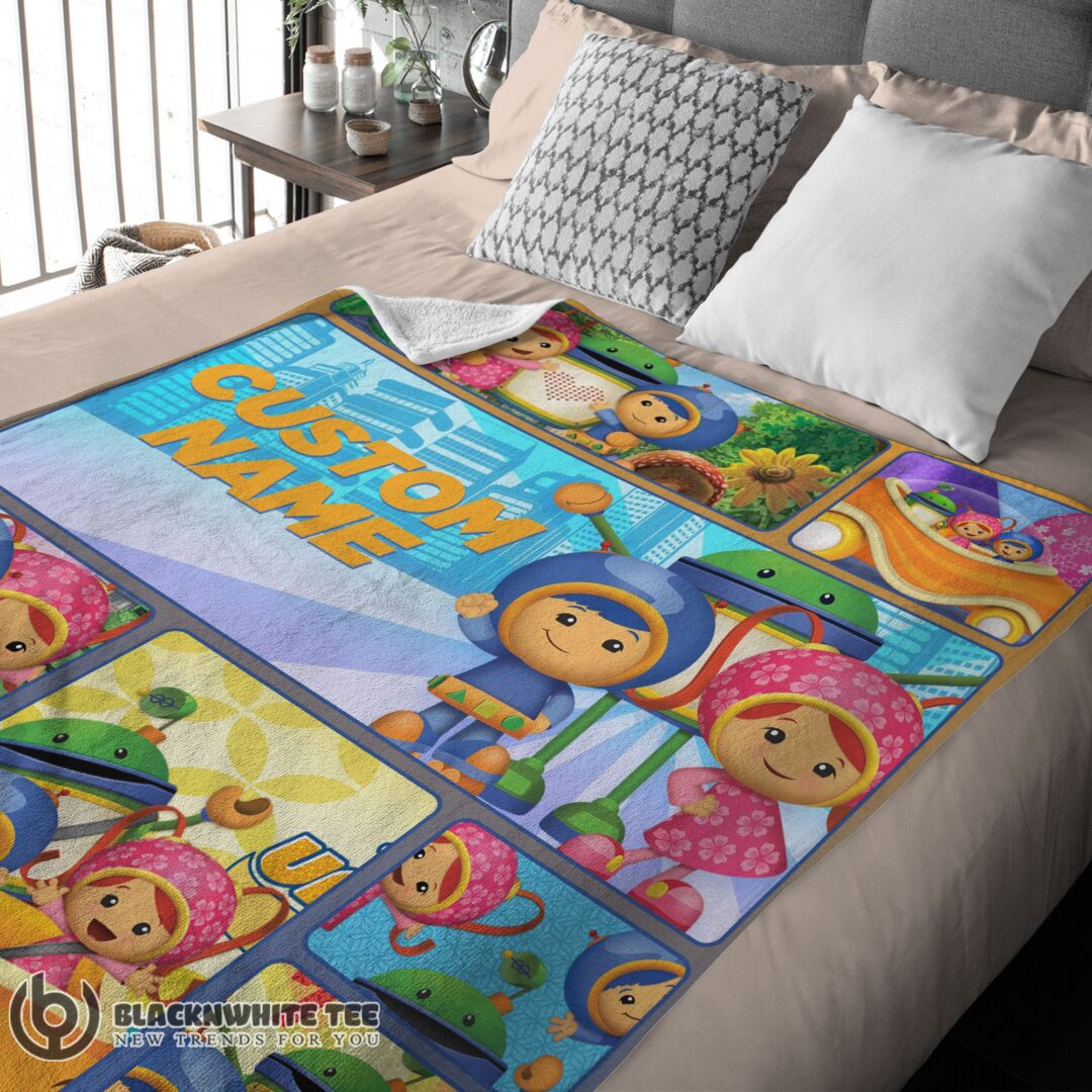 Cartoon Team Umizoomi Cute Blanket Fleece Customized Premium Blanket