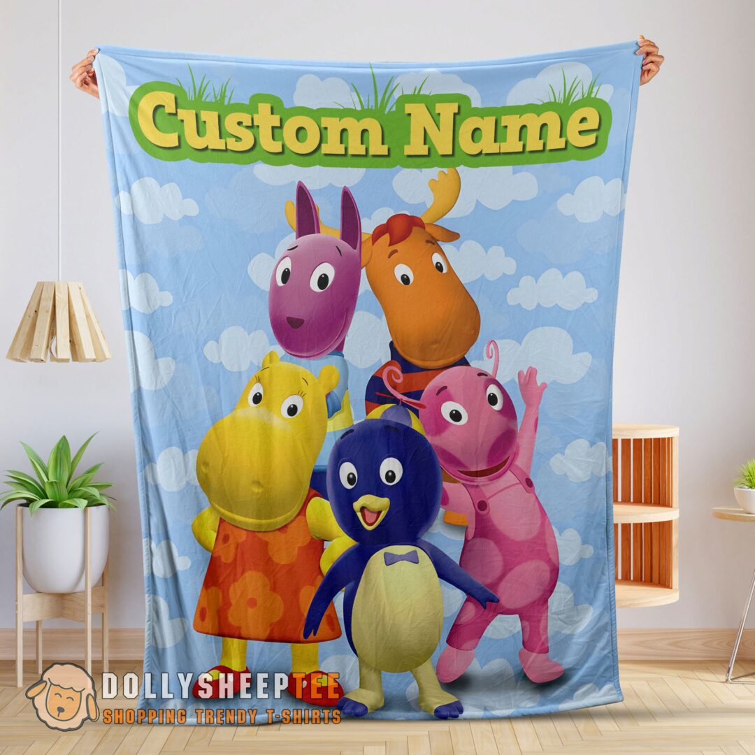 Cartoon The Backyardigans With Friends Blanket Fleece Customized Blanket