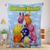 Pretty Cute Cartoon The Backyardigans With Friends Blanket Fleece Customized Blanket