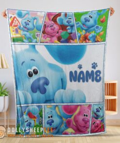 Hot Cute Cartoon TV Show Blue’s Clues Blanket Fleece Customized Blanket