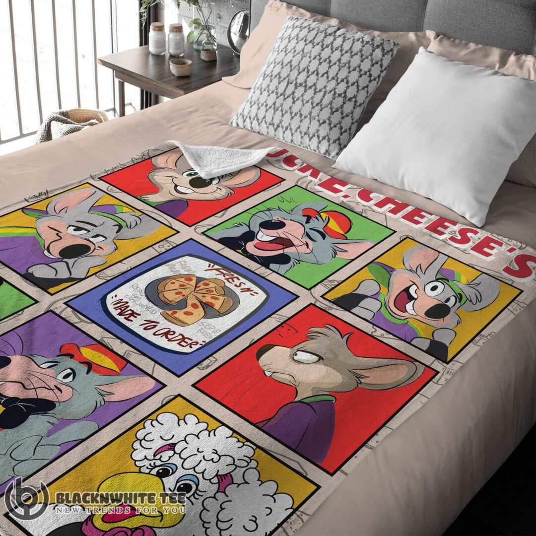 Chuck E. Cheese's Where A Kid Can Be A Kid Blanket Fleece