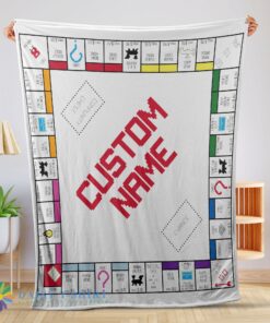 Awesome Classic Monopoly Board Game Blanket Fleece Customized Blanket