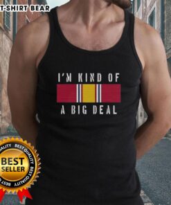 Alt Text: Cute anchorman meme tank top featuring Brian Kerg and National Defense Service Medal design, perfect for casual wear.