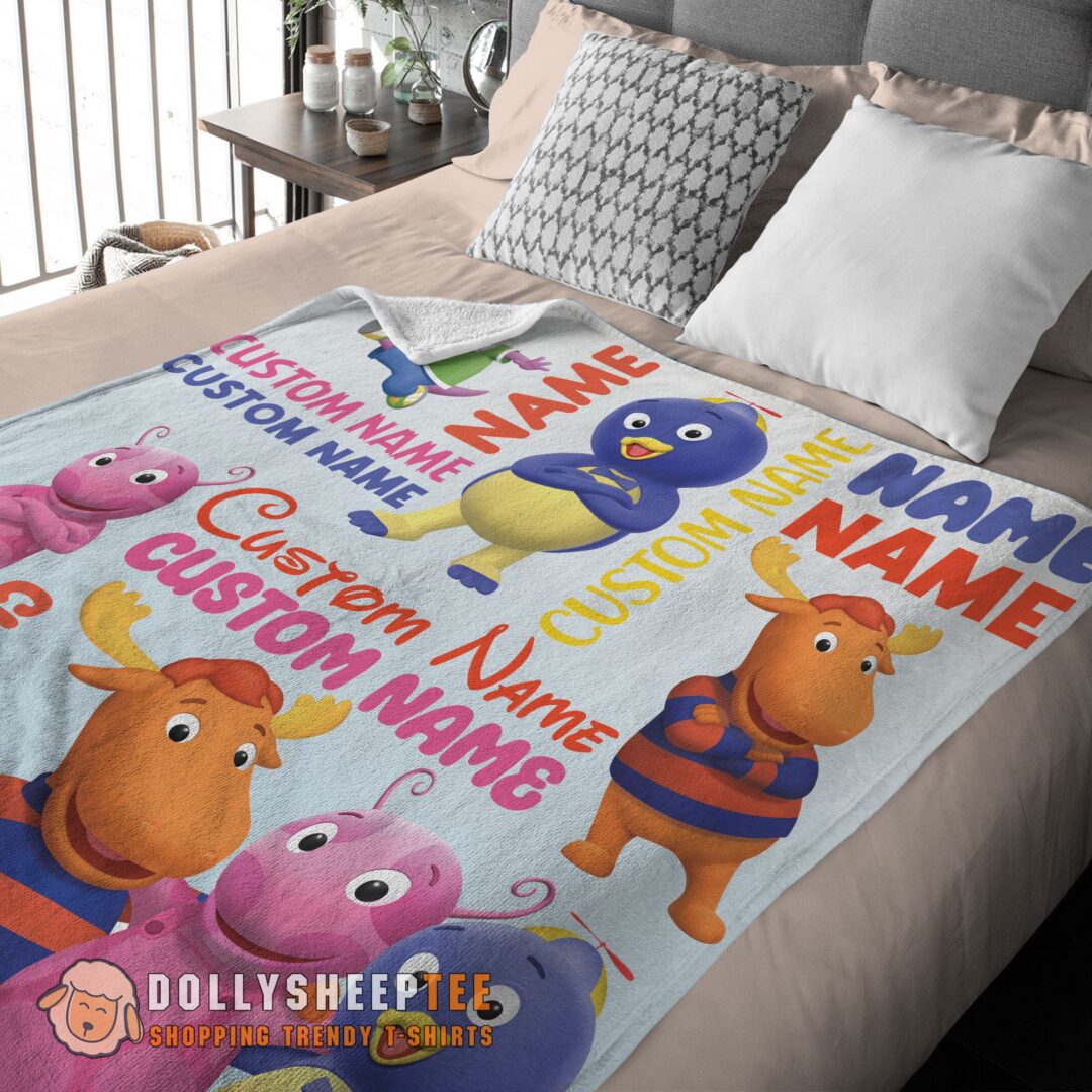 Cute Backyardigans Characters Blanket Fleece Customized Blanket
