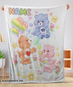 Original Hot Cute Care Bears Friends Blanket Fleece Customized Blanket